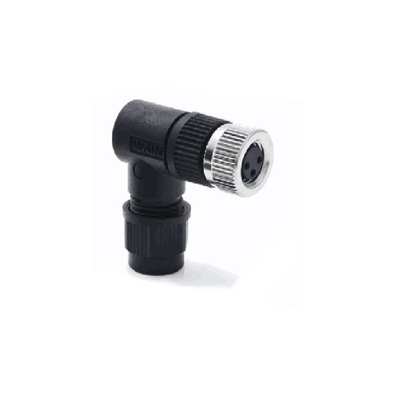 Connecteur femelle M8, 3 pol.,   IP67, 4A, non-blindé